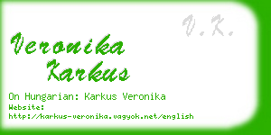 veronika karkus business card